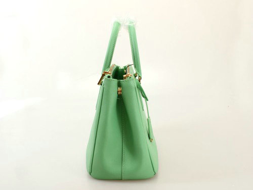 2014 Prada saffiano calfskin 30cm tote BN1801 apple green